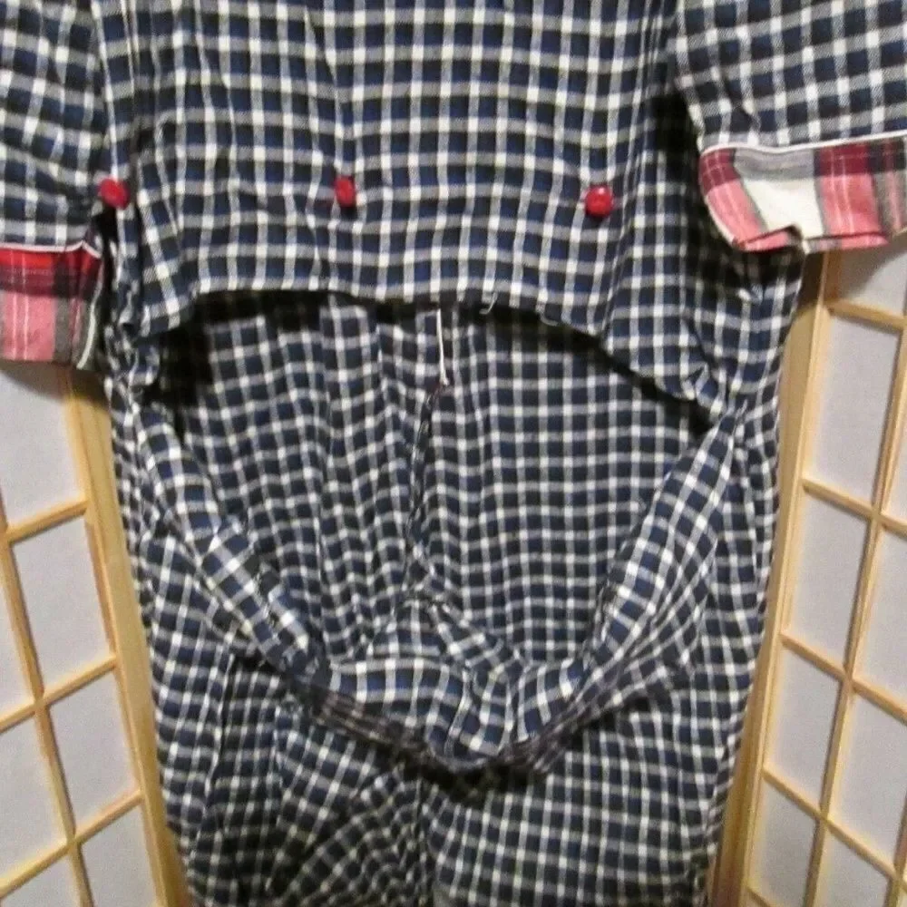 NWT Rene Rofe Plaid Lingerie Sleepwear Suit Sz M